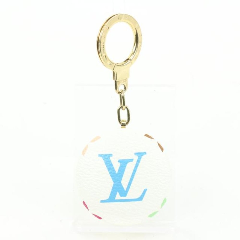 Louis Vuitton White Monogram Multicolor Astropill Round Charm LED Key Fob